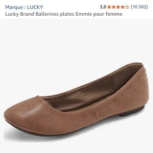 Lucky Brand Women's Tan Ballet Flats